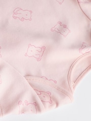 Pink Baby 100% Cotton Bodysuits 5 Pack - Image 11 of 12