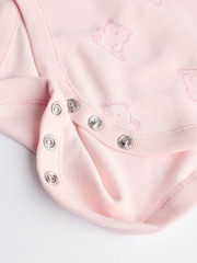 Pink Baby 100% Cotton Bodysuits 5 Pack - Image 12 of 12
