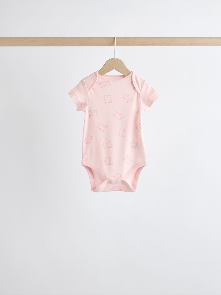 Rose - Bébé 100% coton Corps 5 Lot - Image 3 of 12