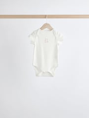 Pink Baby 100% Cotton Bodysuits 5 Pack - Image 4 of 12