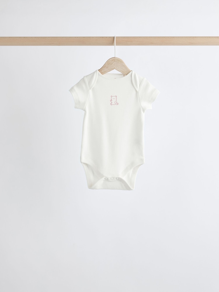 Rose - Bébé 100% coton Corps 5 Lot - Image 4 of 12