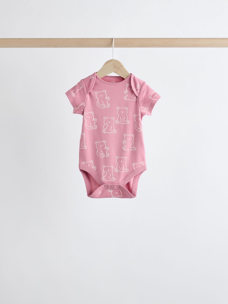 Rose - Bébé 100% coton Corps 5 Lot - Image 5 of 12