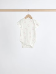 Pink Baby 100% Cotton Bodysuits 5 Pack - Image 6 of 12