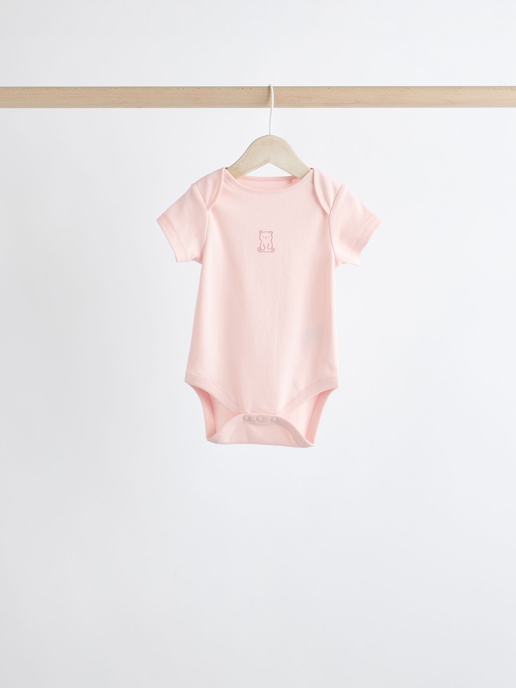 Rose - Bébé 100% coton Corps 5 Lot - Image 7 of 12