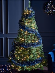 Navy 3 Metre Christmas Tinsel Decoration - Image 1 of 4