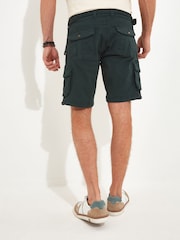 Joe Browns Green Multi Pocket Knee Length Belted Relaxed Fit Camo Cargo Shorts - Image 2 of 5