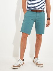 Joe Browns Blue Chrome Washed Chino Shorts - Image 2 of 5