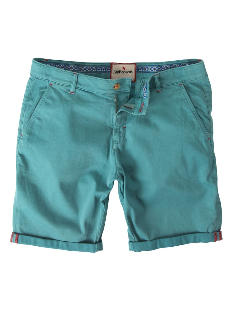 Joe Browns Blue Chrome Washed Chino Shorts - Image 5 of 5
