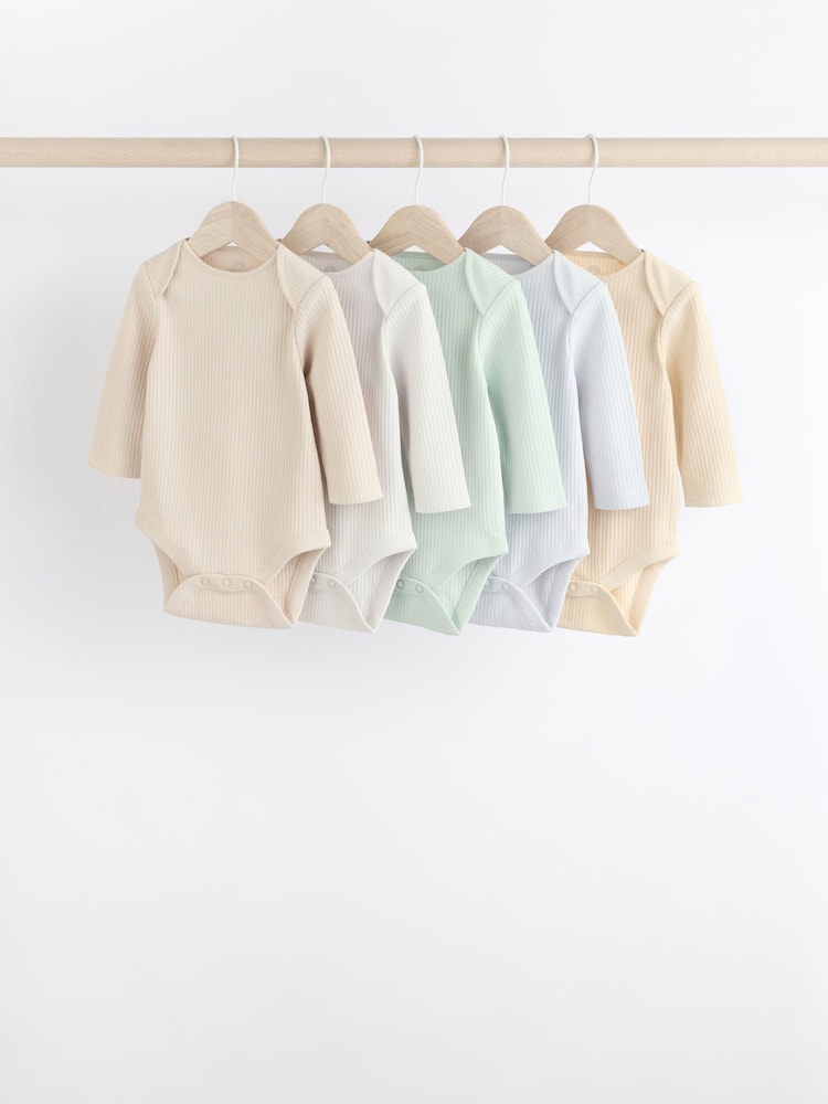 Neutral Plains Baby Bodysuits 5 Pack - Image 1 of 12