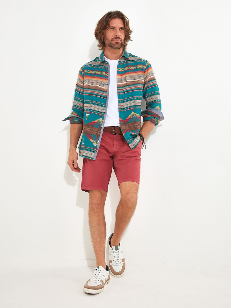 Joe Browns Pink Washed Chino Shorts - Image 2 of 5