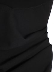 Quiz Black Chiffon Cowl Neck Bridesmaid Maxi Dress - Image 7 of 7