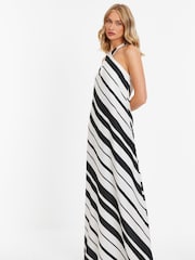 Quiz White Striped Maxi Dress With Keyhole Neck - Image 3 of 4