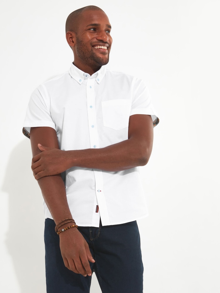 Joe Browns White Classic Oxford Collar 100% Cotton Shirt - Image 1 of 5