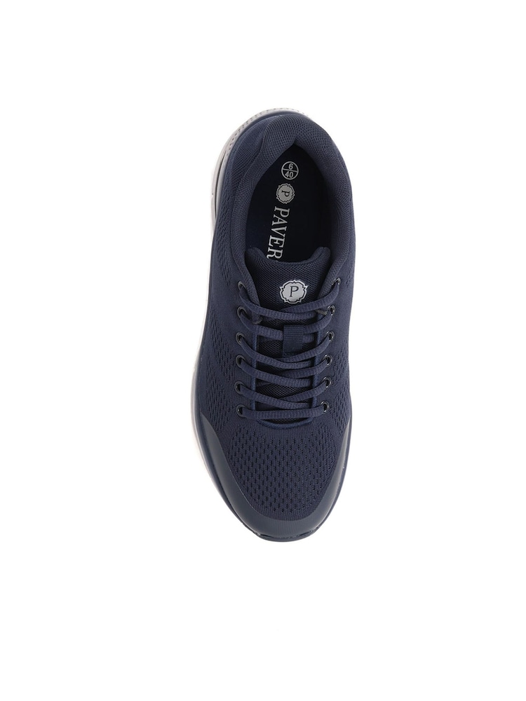 Pavers Navy Pavers Lace-Up Trainers - Image 4 of 5