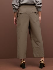 Green Barrell Leg 100% Cotton Trousers - Image 3 of 6