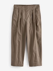 Green Barrell Leg 100% Cotton Trousers - Image 5 of 6