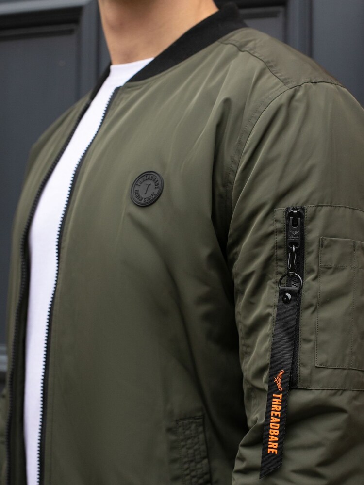 Threadbare Green Lightweight Bomber Jacket - Image 4 of 4