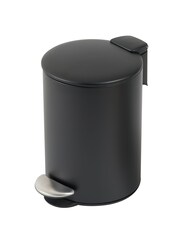 Showerdrape Black Luna 3 Litre Pedal Bin - Image 2 of 5