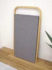 Showerdrape Grey Cotswold Double Laundry Hamper With Lid - Image 3 of 4