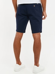 Threadbare Navy Slim Fit Cotton Chino Shorts With Stretch - Image 2 of 4