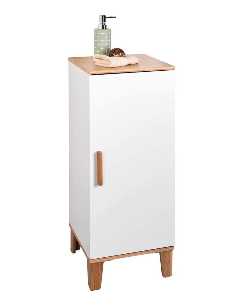 Showerdrape White Amalfi Bamboo Viscose Floor Cabinet - Image 4 of 4