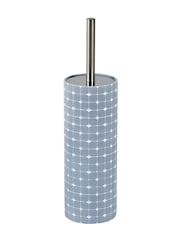 Showerdrape Sky Blue Mosaica Toilet Brush & Holder - Image 2 of 2