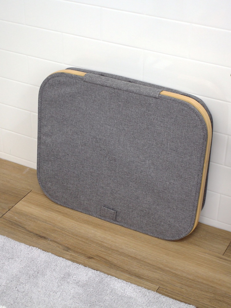 Showerdrape Grey Large Cotswold Laundry Hamper With Lid - Image 2 of 3