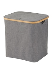 Showerdrape Grey Large Cotswold Laundry Hamper With Lid - Image 3 of 3