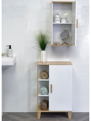Showerdrape White Nola Bamboo Viscose Wall Cabinet - Image 3 of 4