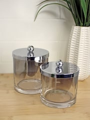 Showerdrape Ombre 2 Piece Storage Jar Set - Image 1 of 2