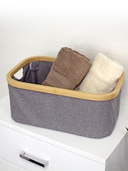 Showerdrape Grey Cotswold Storage Basket - Image 1 of 4