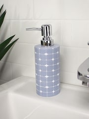 Showerdrape Set of 4 Sky Blue Mosaica Bathroom Accessories - Image 3 of 5