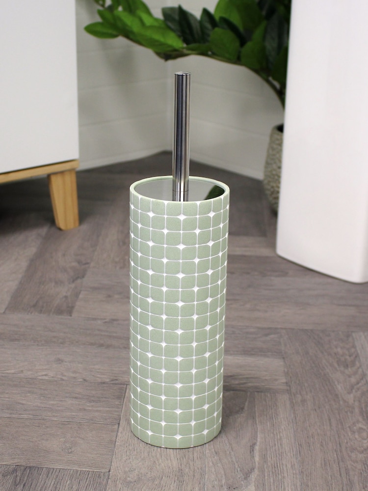 Escova de vaso sanitário e suporte Mosaica Showerdrape - Imagem 1 de 2