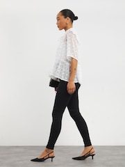 Simply Be Black High Waist Super Stretch Skinny Jeans - Image 1 of 4