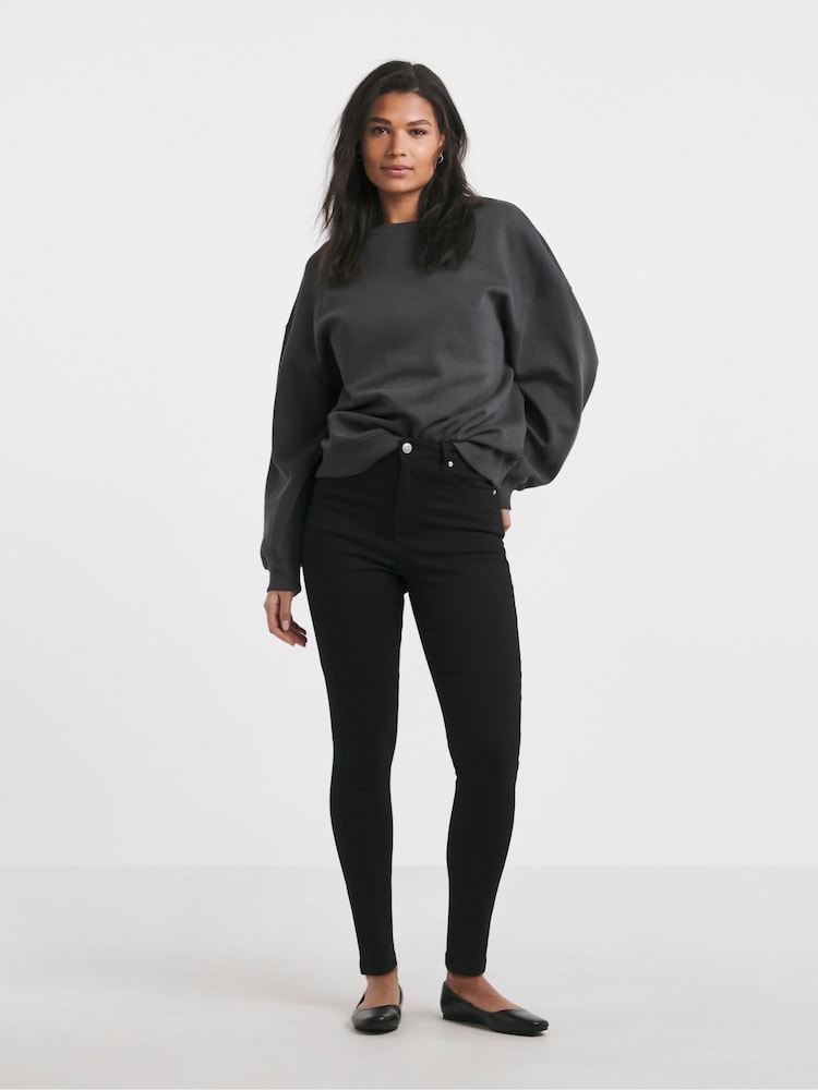 Schwarz - Simply Be High Waist Super Stretch Skinny Jeans - Bild 1 von 4 Schwarz - Simply Be High Waist Super Stretch Skinny Jeans - Bild 1 von 4