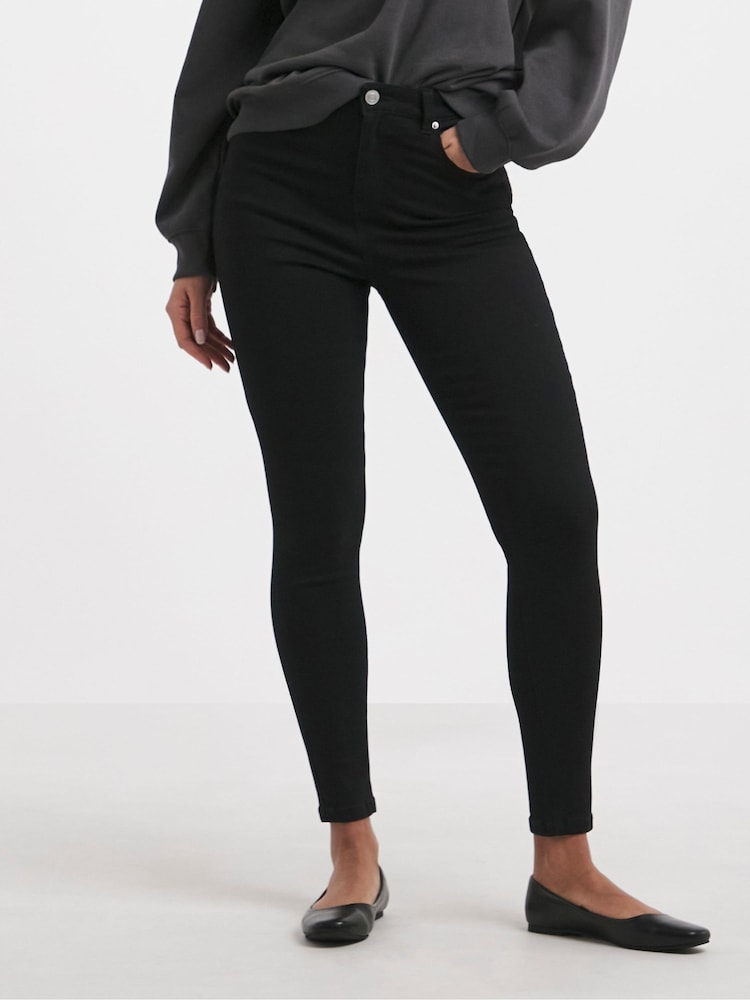 Schwarz - Simply Be High Waist Super Stretch Skinny Jeans - Bild 2 von 4 Schwarz - Simply Be High Waist Super Stretch Skinny Jeans - Bild 2 von 4