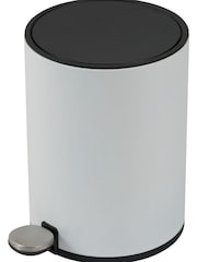 Showerdrape White Chloe 3 Litre Pedal Bin - Image 2 of 5