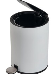 Showerdrape White Chloe 3 Litre Pedal Bin - Image 3 of 5