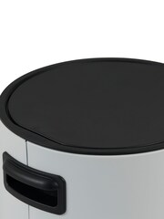 Showerdrape White Chloe 3 Litre Pedal Bin - Image 4 of 5