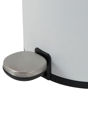 Showerdrape White Chloe 3 Litre Pedal Bin - Image 5 of 5