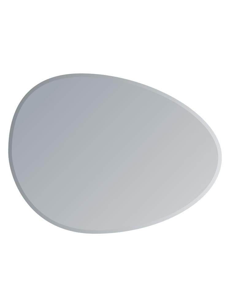 Showerdrape Angel Pebble Shaped Bathroom Wall Mirror Large - Image 2 of 2