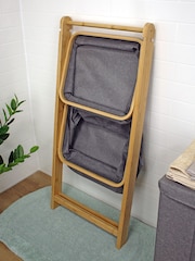 Showerdrape Grey Cotswold 2 Tier Storage Ladder - Image 4 of 5