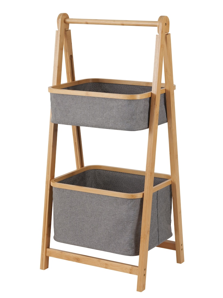 Showerdrape Grey Cotswold 2 Tier Storage Ladder - Image 5 of 5