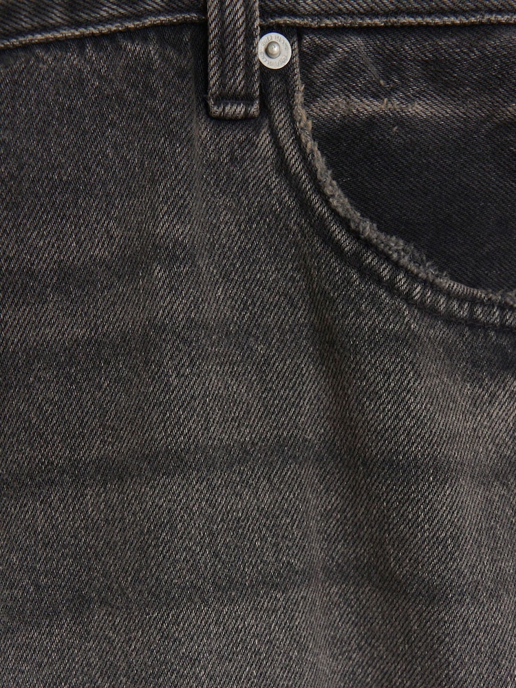 Schwarz - River Island Jeans in Relaxed Straight Fit mit hohem Bund - Bild 5 von 5