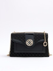 River Island Black Monogram Pocket Shoulder Bag - Image 2 of 5