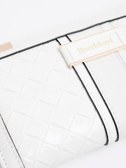 River Island White Embossed Weave Purse - Image 5 of 5