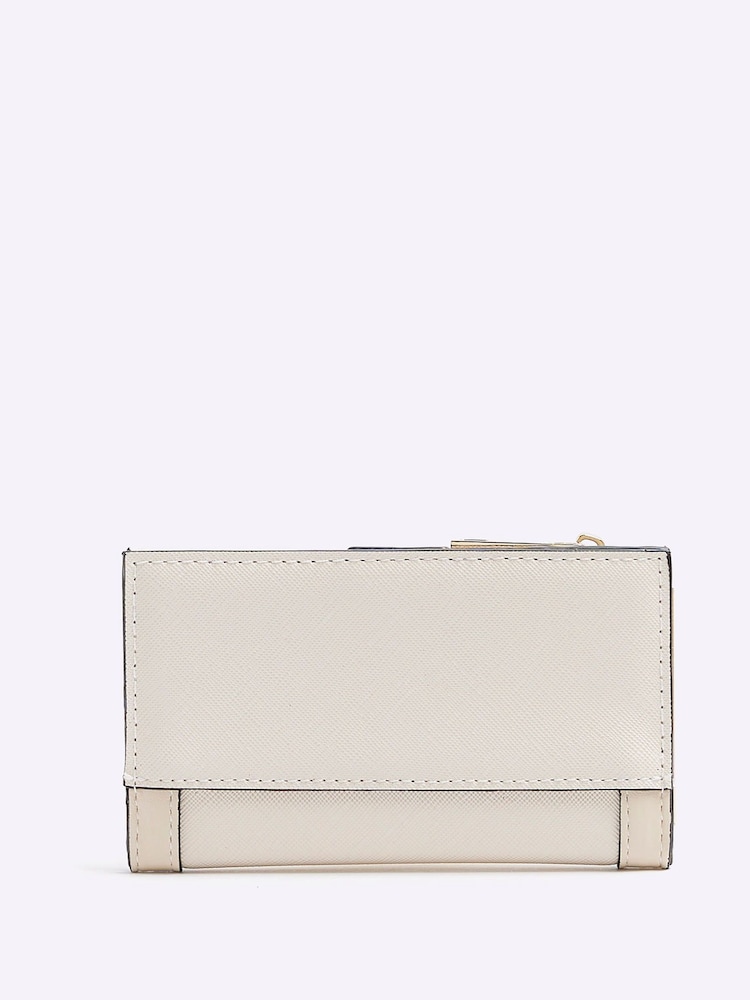 River Island Cream Circle Emboss Mini Purse - Image 2 of 4 River Island Cream Circle Emboss Mini Purse - Image 2 of 4
