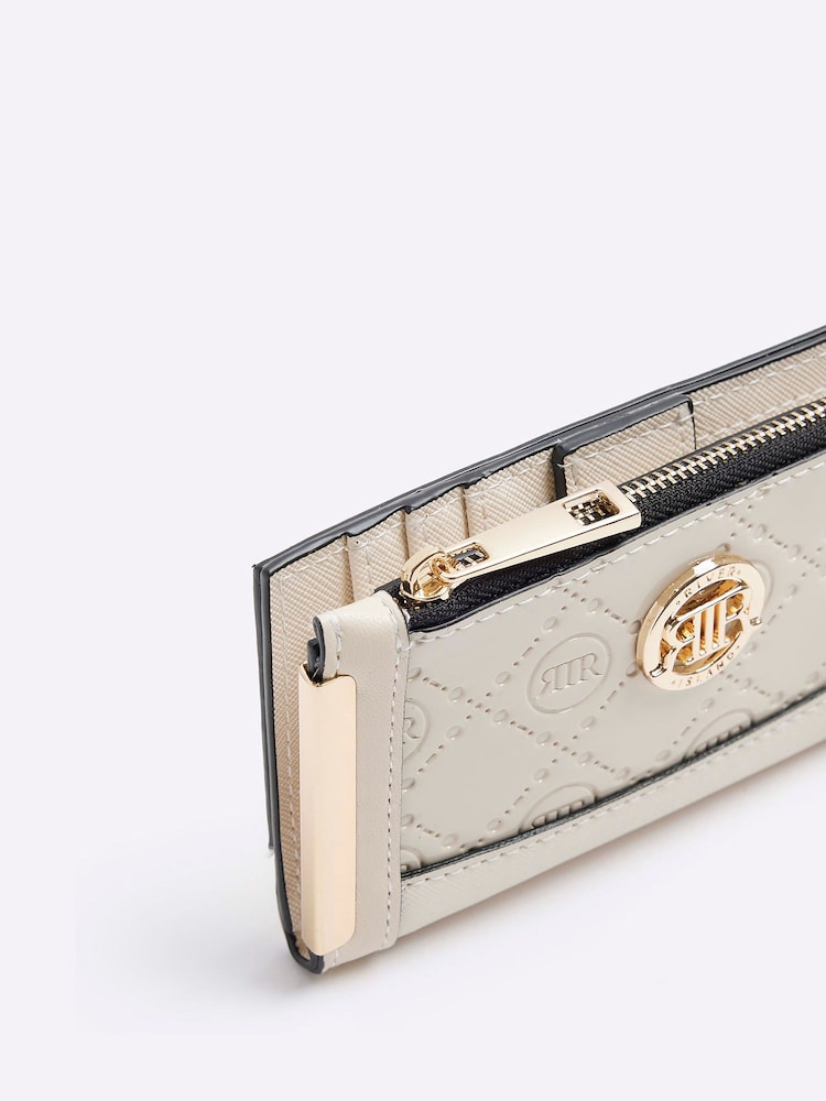 River Island Cream Circle Emboss Mini Purse - Image 4 of 4 River Island Cream Circle Emboss Mini Purse - Image 4 of 4