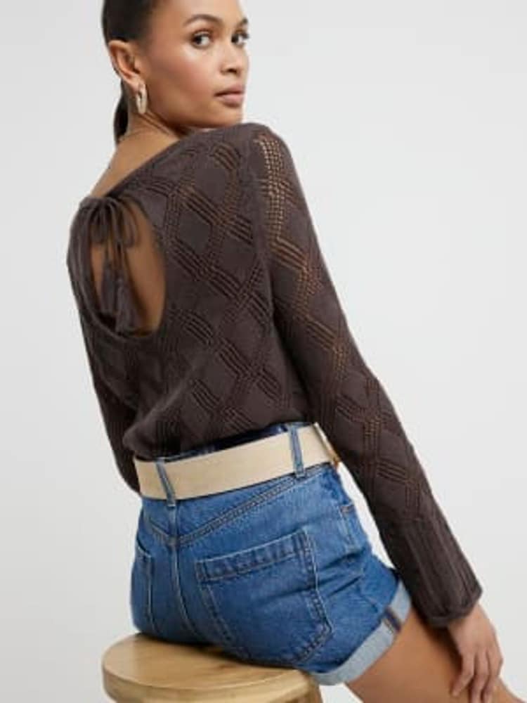 River Island джинсовые шорты с отворотами на 100% хлопка - Изображение 2 из 5