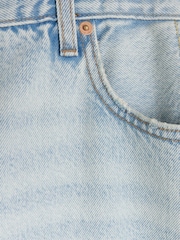 River Island Blue Curve Straight Fit 100% Cotton High Rise Relaxed Jeans - Image 11 of 11